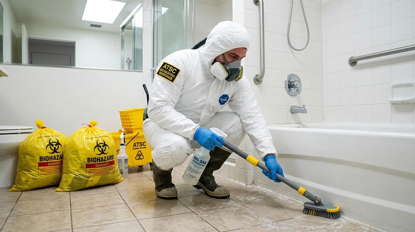 Decontamination equipment deployed for Blood Cleanup in Mercerville